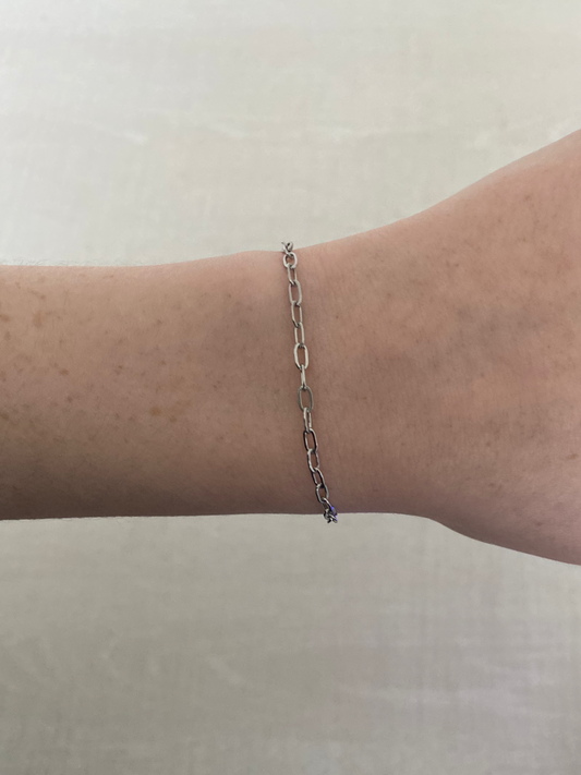 Silvercharm bracelet - thin chain