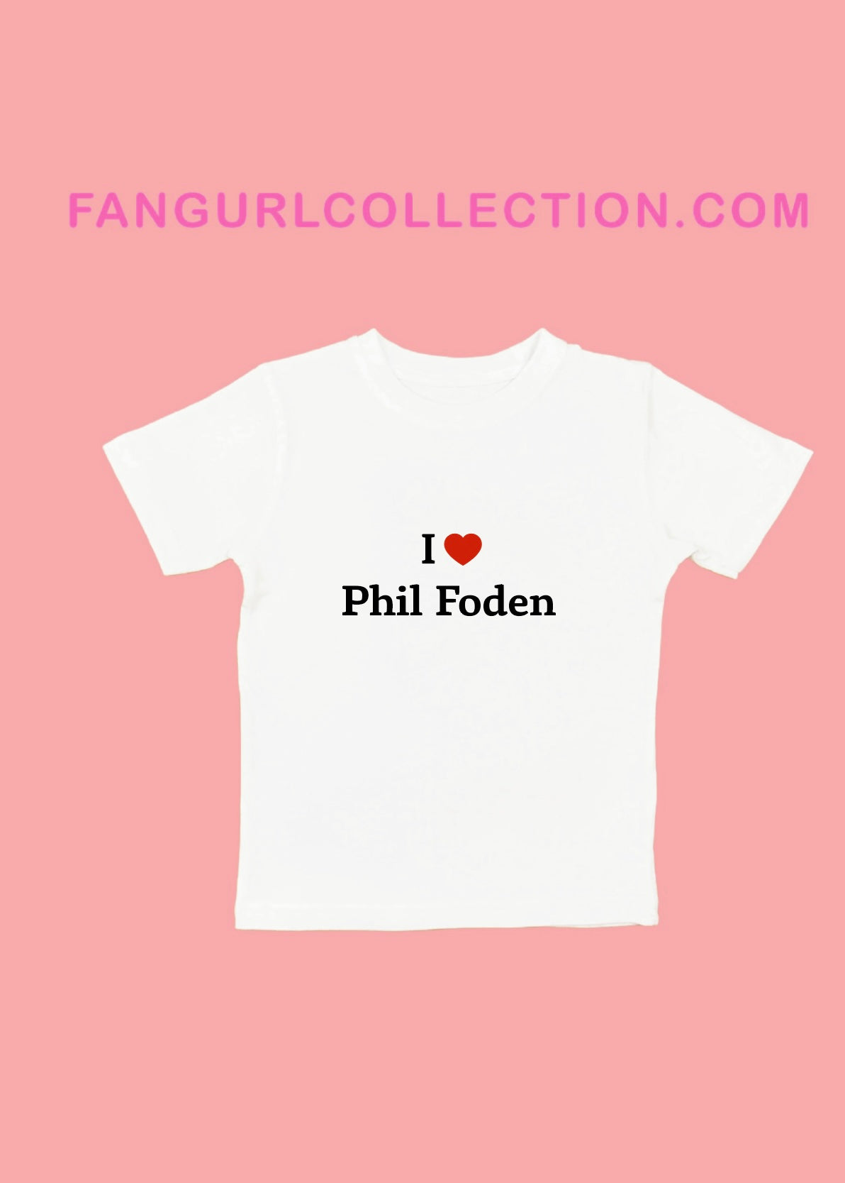 "I love Phill Foden" I love England player graphic tshirt