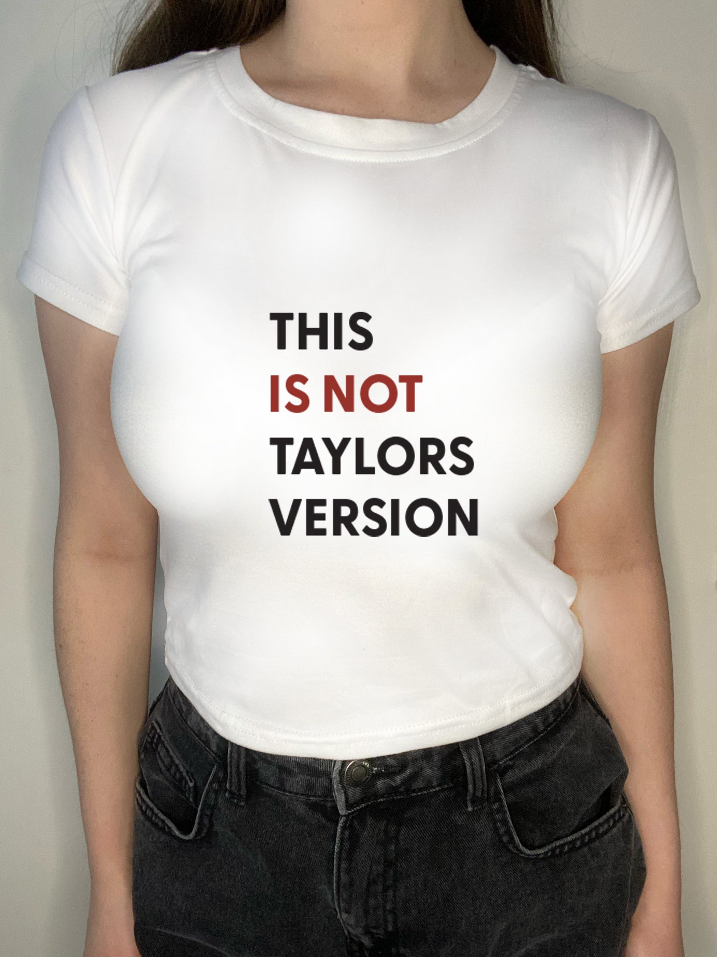 This is not T.V cropped T-shirt