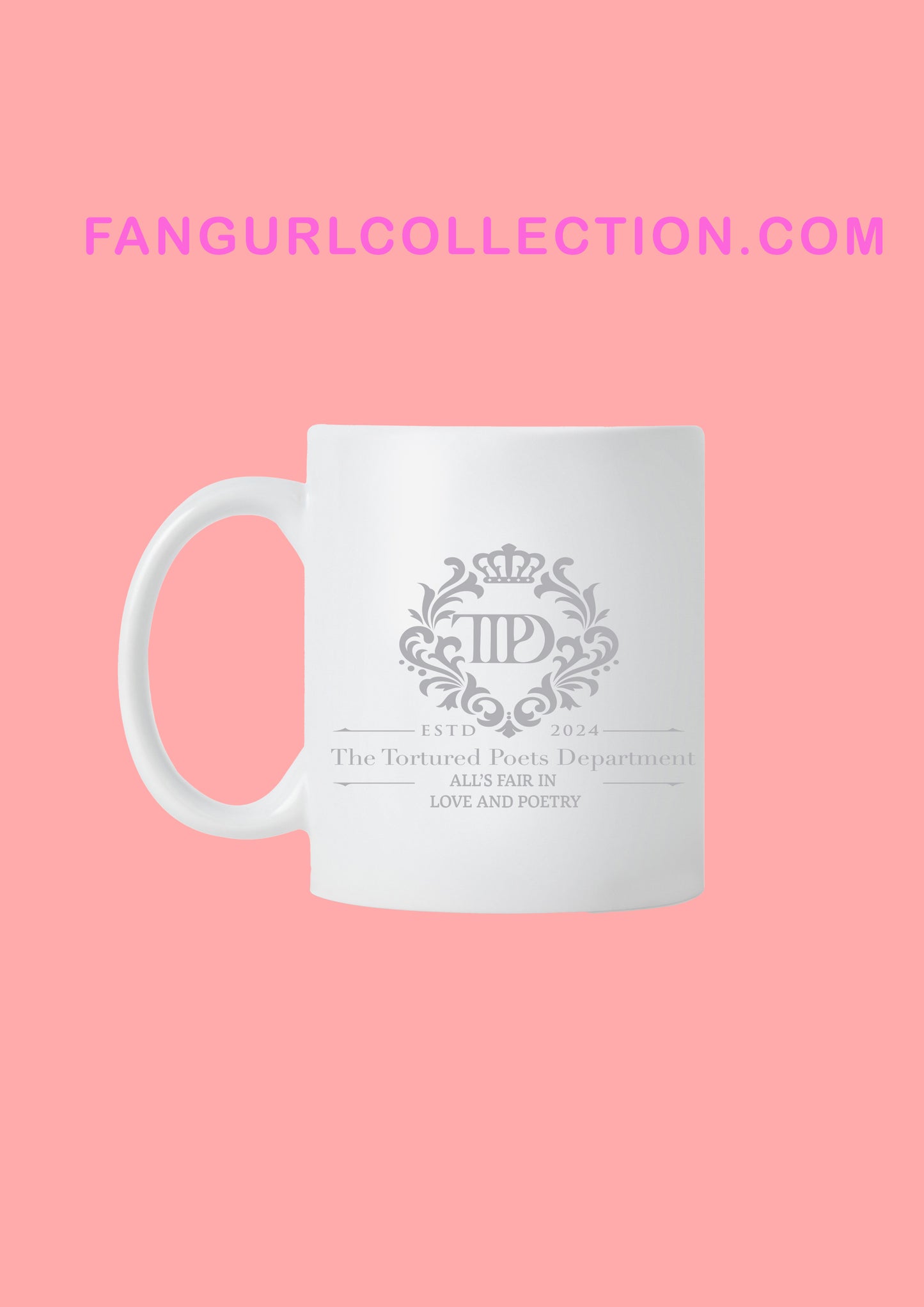 Tortured poets crest mug