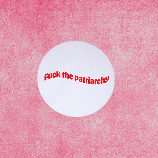 F*ck the patriarchy small decorative mirror