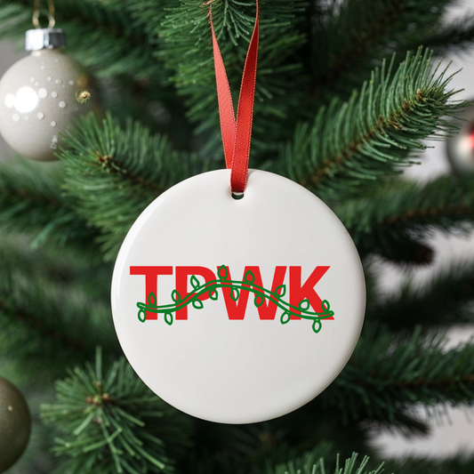 Treat people with kindness christmas bauble