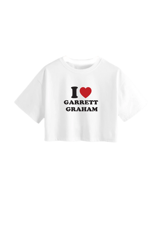 I love Garrett crop tshirt