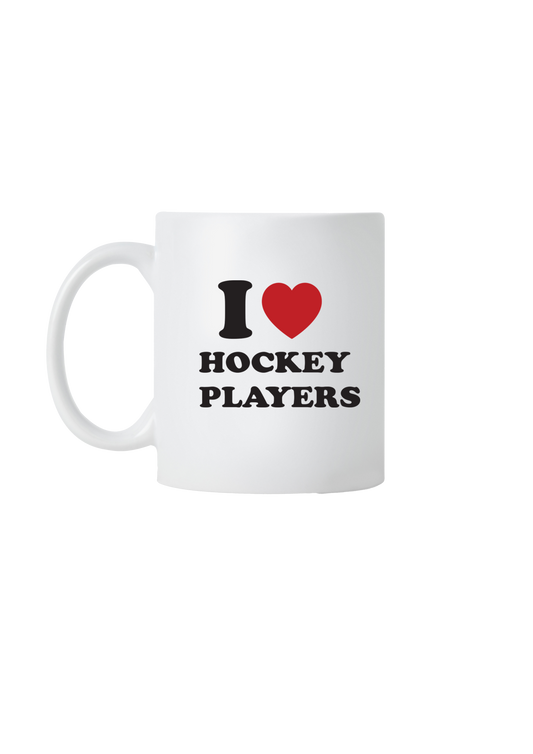 I love Hockey players mug