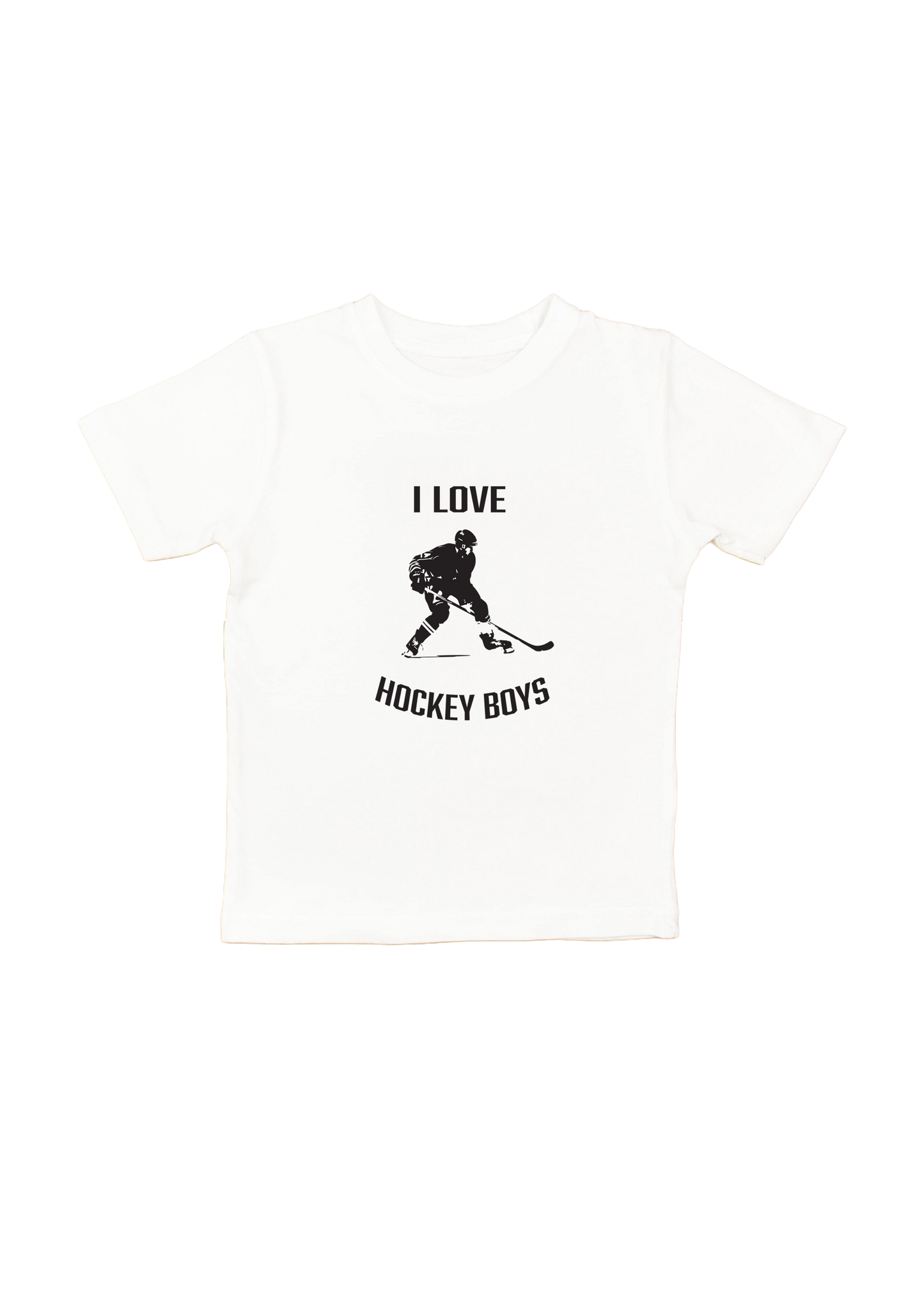 I love hockey boys illustration tshirt