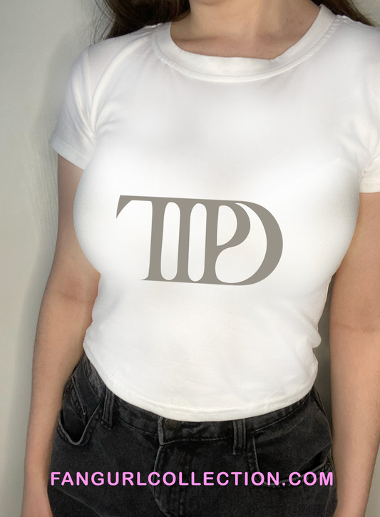 Tortured poets logo crop top